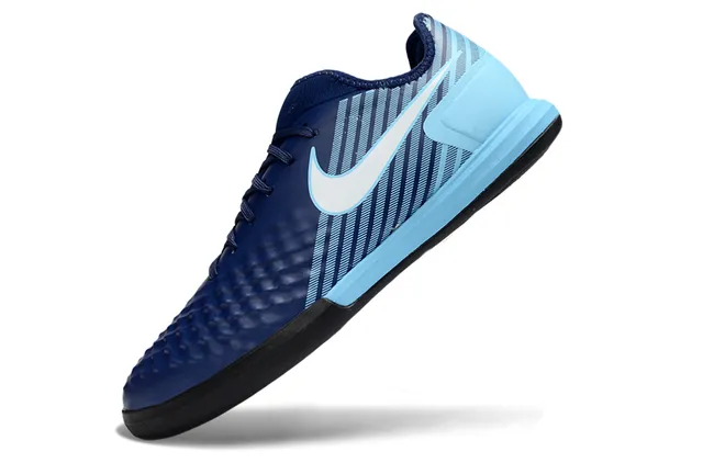 Nike Multicolor Blue Low-Top Gradient Upper Indoor Soccer Shoes 10