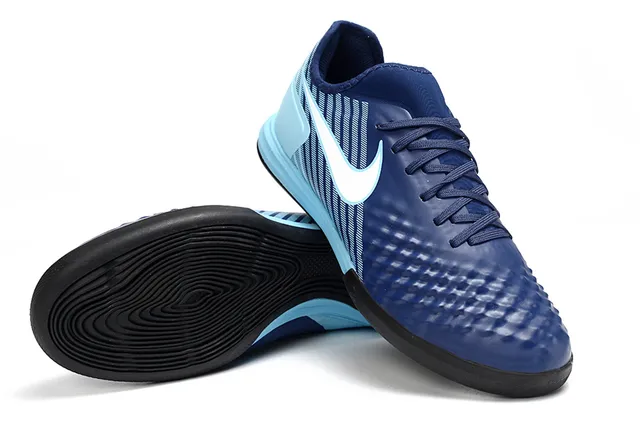 Nike Multicolor Blue Low-Top Gradient Upper Indoor Soccer Shoes 11
