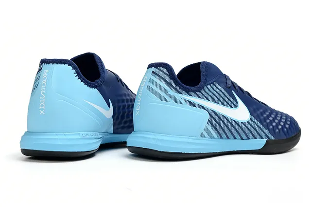 Nike Multicolor Blue Low-Top Gradient Upper Indoor Soccer Shoes 12