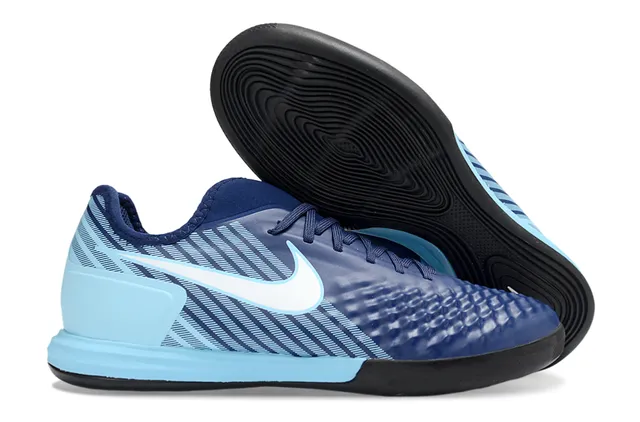 Nike Multicolor Blue Low-Top Gradient Upper Indoor Soccer Shoes 13