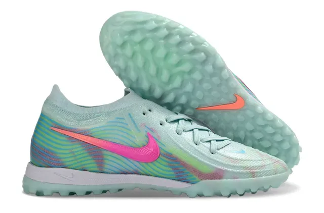 Nike Multicolor Green Knit Upper Wave Graphics Turf Soccer Shoes 1