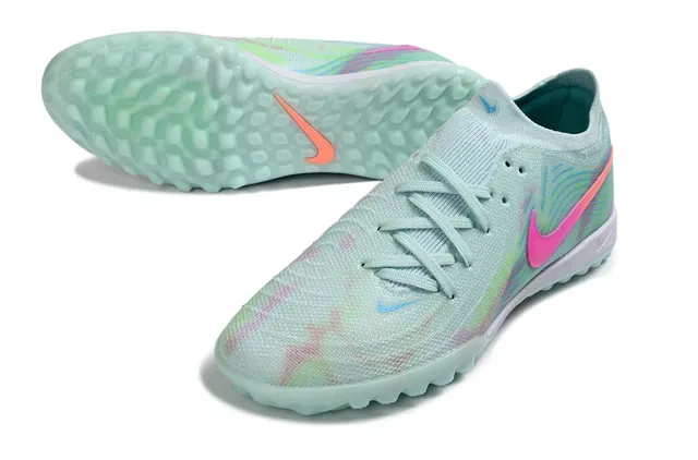 Nike Multicolor Green Knit Upper Wave Graphics Turf Soccer Shoes 4