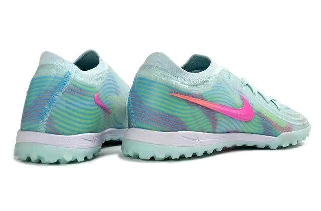 Nike Multicolor Green Knit Upper Wave Graphics Turf Soccer Shoes 5