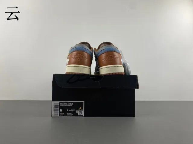 Nike Navy Gray Patchwork Upper Denim-Textured Swoosh Lifestyle Sneakers 15