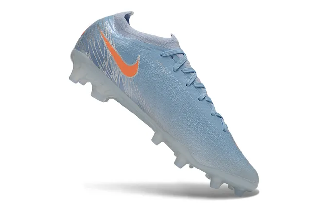 Nike Phantom GT Atomknit Light Blue Orange Firm-Ground Soccer Shoes 2