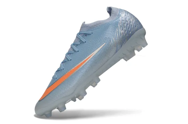 Nike Phantom GT Atomknit Light Blue Orange Firm-Ground Soccer Shoes 3