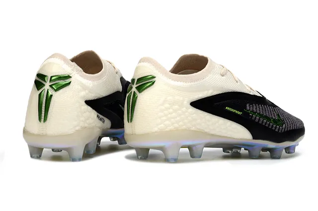 Nike Phantom GT Beige Black Knit Upper Dynamic Overlay Firm-Ground Soccer Shoes 5
