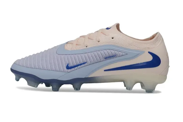 Nike Phantom GT Beige Blue Upper de Malha Cinto de Medi-pé Firm-Ground Chuteiras de Futebol 7
