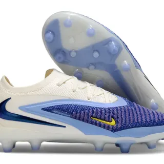 Nike Phantom GT Beige Purple Knit Upper Dynamic Cage Overlay Firm-Ground Soccer Shoes