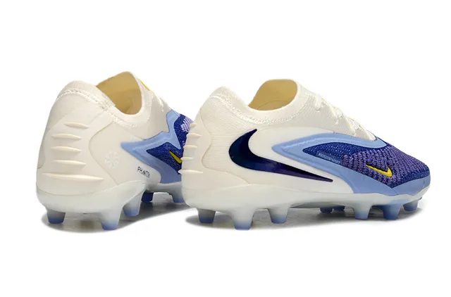Nike Phantom GT Beige Purple Knit Upper Dynamic Cage Overlay Firm-Ground Soccer Shoes 6