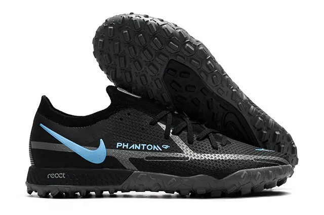 Nike Phantom GT Chaussures de Football Noir Marron Basse Coupe Tige Synthétique Panneau Cuivre Métallique Milieu Pied Turf 11