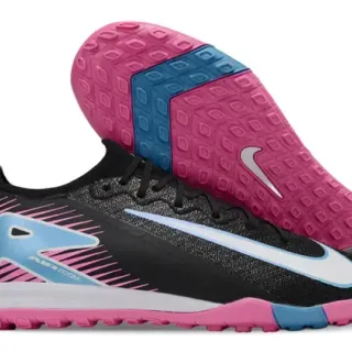 Nike Phantom GT Black Pink Low-Cut Mesh Upper Turf Soccer Shoes