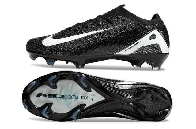 Nike Phantom GT Black White Low-Cut Sock-Fit Collar Prominent Swoosh Firm-Ground Soccer Shoes 6