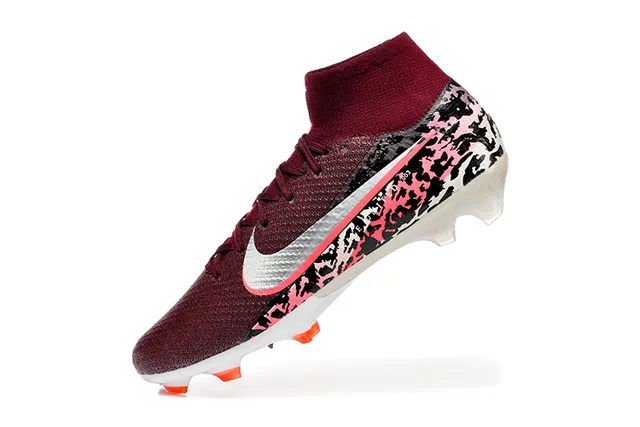 Nike Phantom GT Burgundy Camo Firm-Ground Soccer Shoes 4