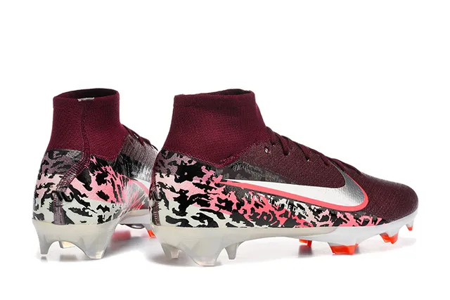 Nike Phantom GT Burgundy Camo Firm-Ground Soccer Shoes 5