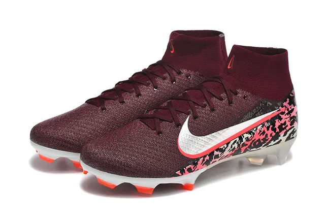 Nike Phantom GT Burgundy Camo Firm-Ground Soccer Shoes 8