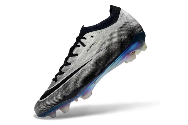 Nike Phantom GT Silver Gray Iridescent Firm-Ground Soccer Shoes 3