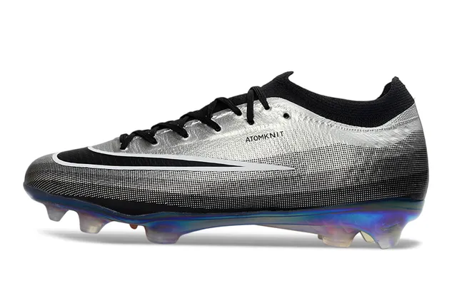 Nike Phantom GT Silver Gray Iridescent Firm-Ground Soccer Shoes 7