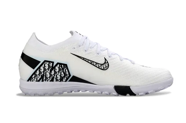 Nike Phantom GT Turf White Black Patterned Swoosh Turf Soccer Shoes 4