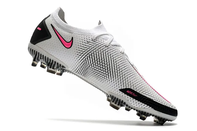 Nike Phantom GT White Black Pink Firm-Ground Soccer Shoes 3