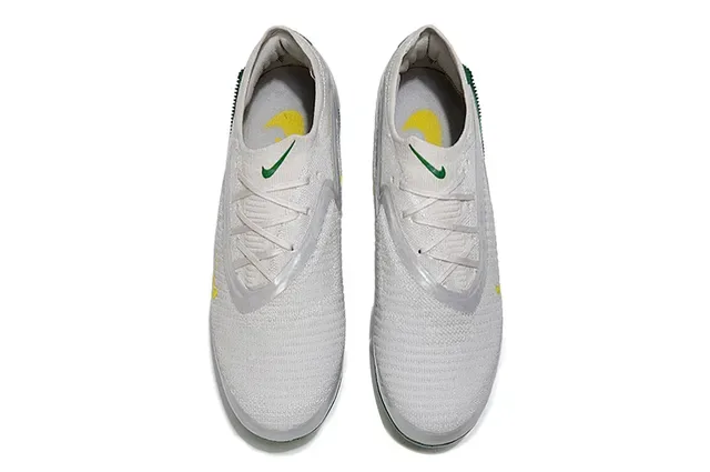 Nike Phantom GT White Green Yellow Iridescent Firm-Ground Soccer Shoes 2