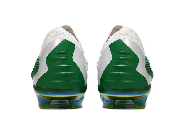 Nike Phantom GT White Green Yellow Iridescent Firm-Ground Soccer Shoes 4