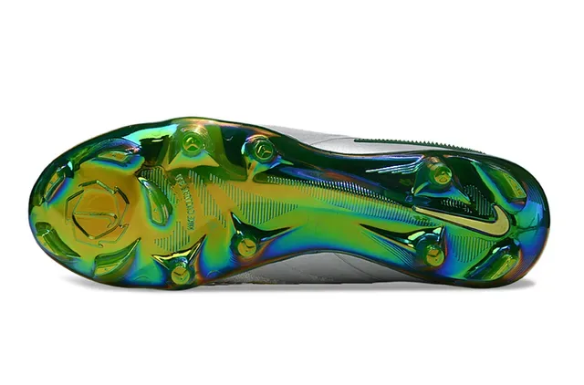Nike Phantom GT White Green Yellow Iridescent Firm-Ground Soccer Shoes 6