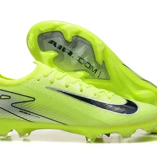 Nike Phantom GT Yellow Black Low-Cut Knit Upper Firm-Ground Soccer Shoes