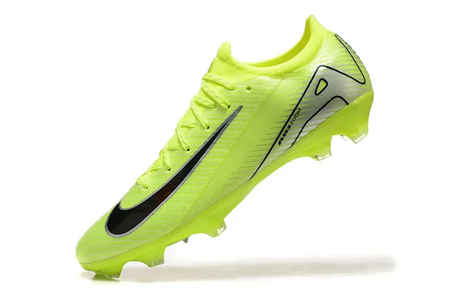 Nike Phantom GT Yellow Black Low-Cut Knit Upper Firm-Ground Soccer Shoes 5
