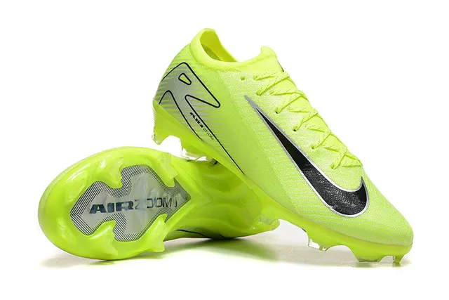 Nike Phantom GT Yellow Black Low-Cut Knit Upper Firm-Ground Soccer Shoes 6