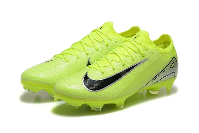 Nike Phantom GT Yellow Black Low-Cut Knit Upper Firm-Ground Soccer Shoes 8