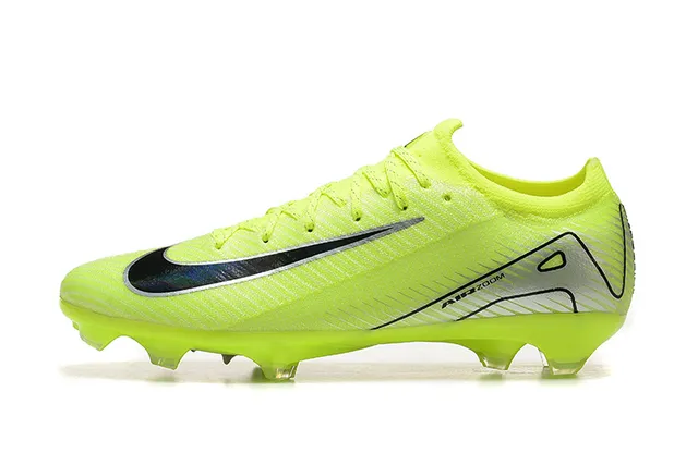 Nike Phantom GT Yellow Black Low-Cut Knit Upper Firm-Ground Soccer Shoes 10