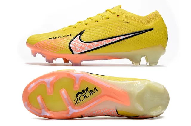 Nike Phantom GT Jaune Orange Flyknit Upper Translucent Sole Firm-Ground Chaussures de Football 2