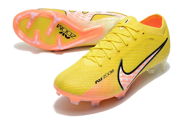 Nike Phantom GT Jaune Orange Flyknit Upper Translucent Sole Firm-Ground Chaussures de Football 6
