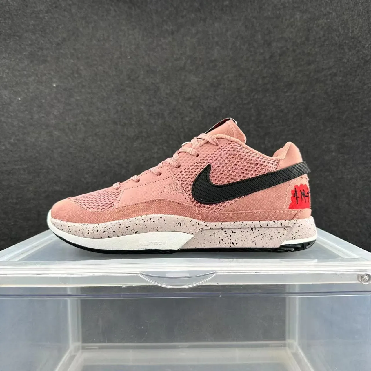 Nike Pink and Black Mesh Upper Speckled Midsole Lifestyle Sneakers 2