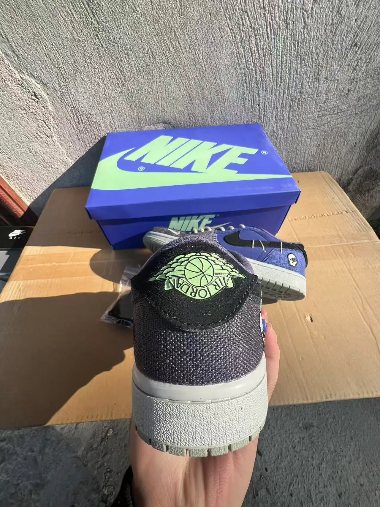 Nike Purple Black Low-Top Mixed-Material Upper Lifestyle Sneakers 8