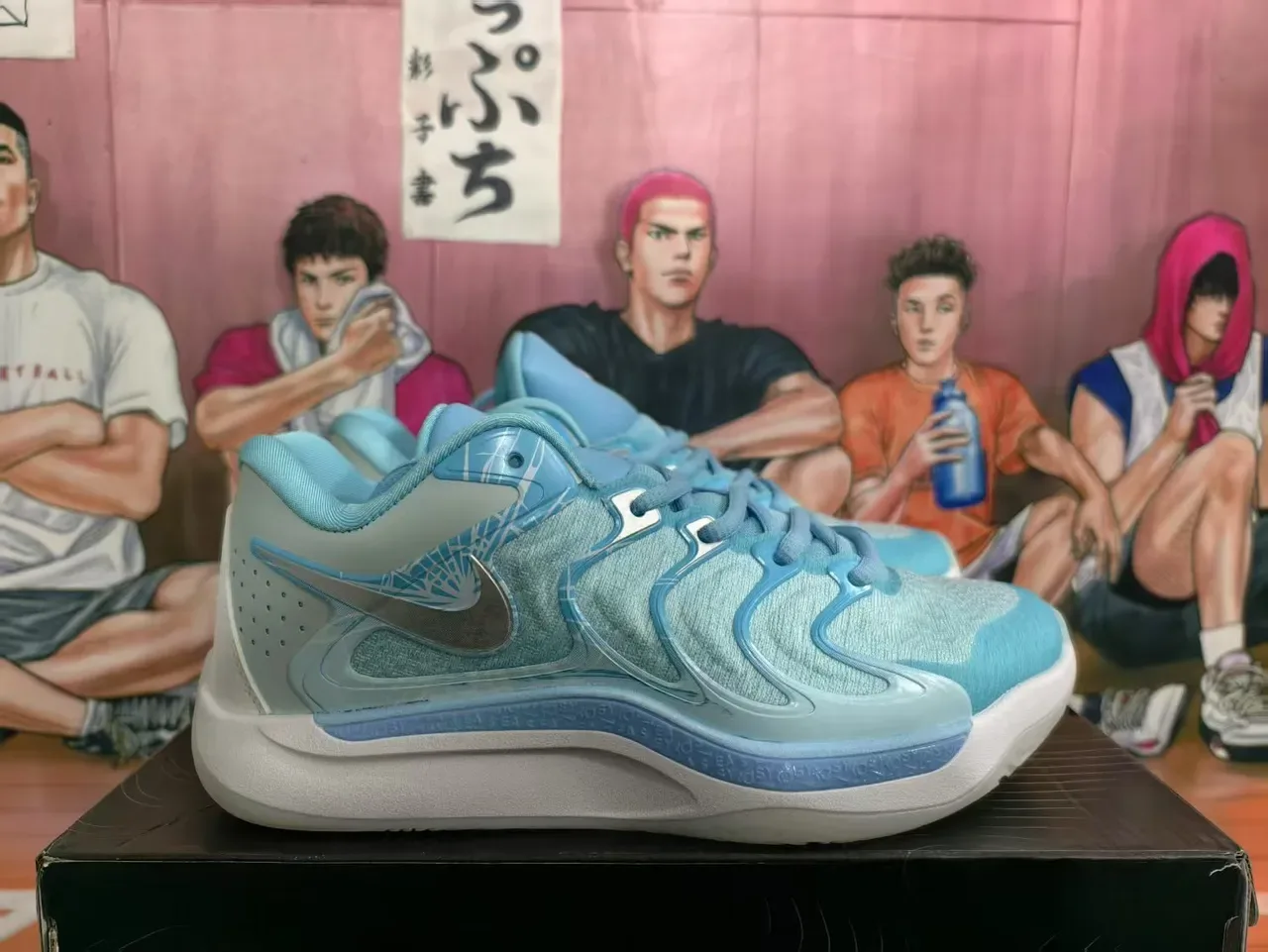 Nike React Vapor Ice Blue Low-Profile Court Sneakers 4