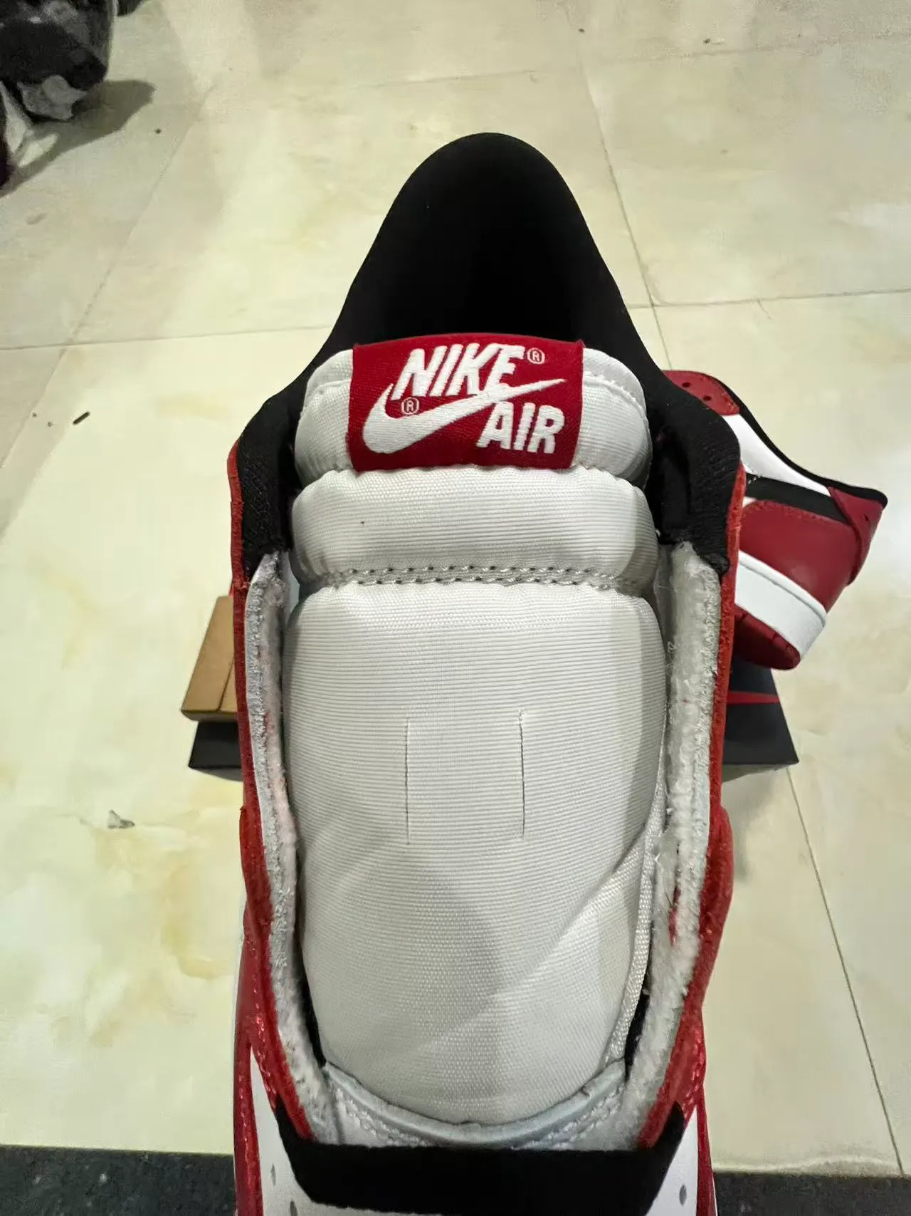 Nike Red Black Low-Top Leather Upper Lifestyle Sneakers 4