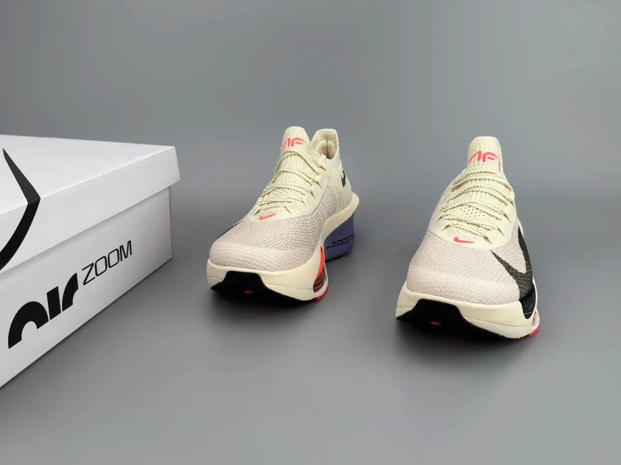 Nike Road Racing AF Off-White Black Orange Purple Chaussures de course 3
