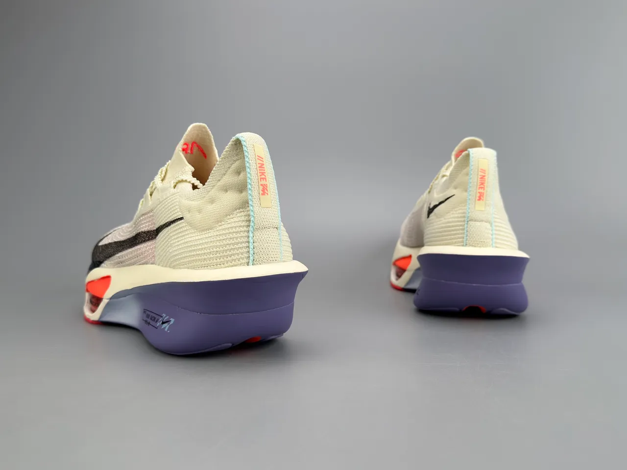 Nike Road Racing AF Off-White Black Orange Purple Chaussures de course 4