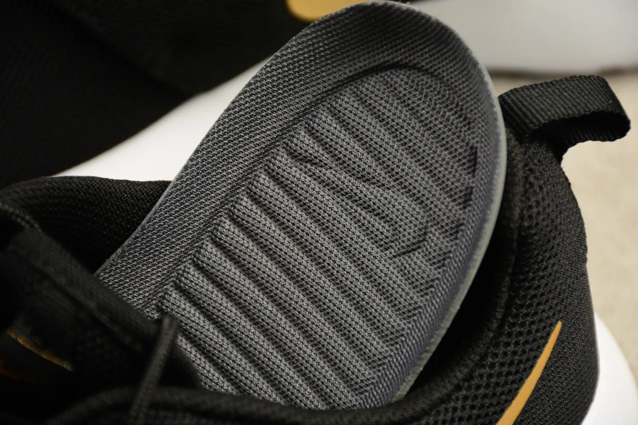 Nike Roshe One Black and Gold Lifestyle Sneakers 11