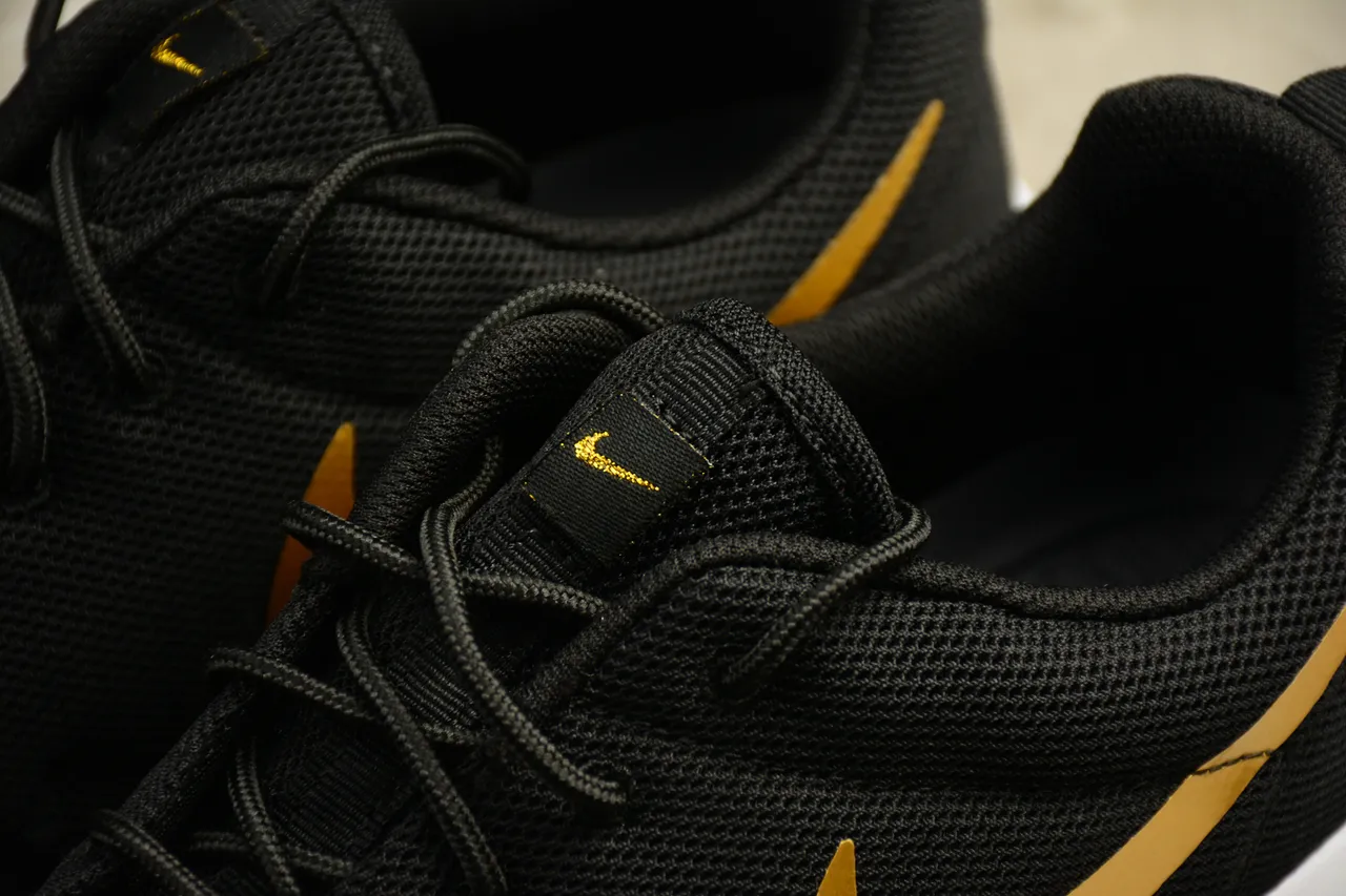Nike Roshe One Black and Gold Lifestyle Sneakers 12