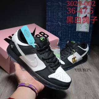 Nike SB Dunk Low Black White Pigeon Skateboard Shoes