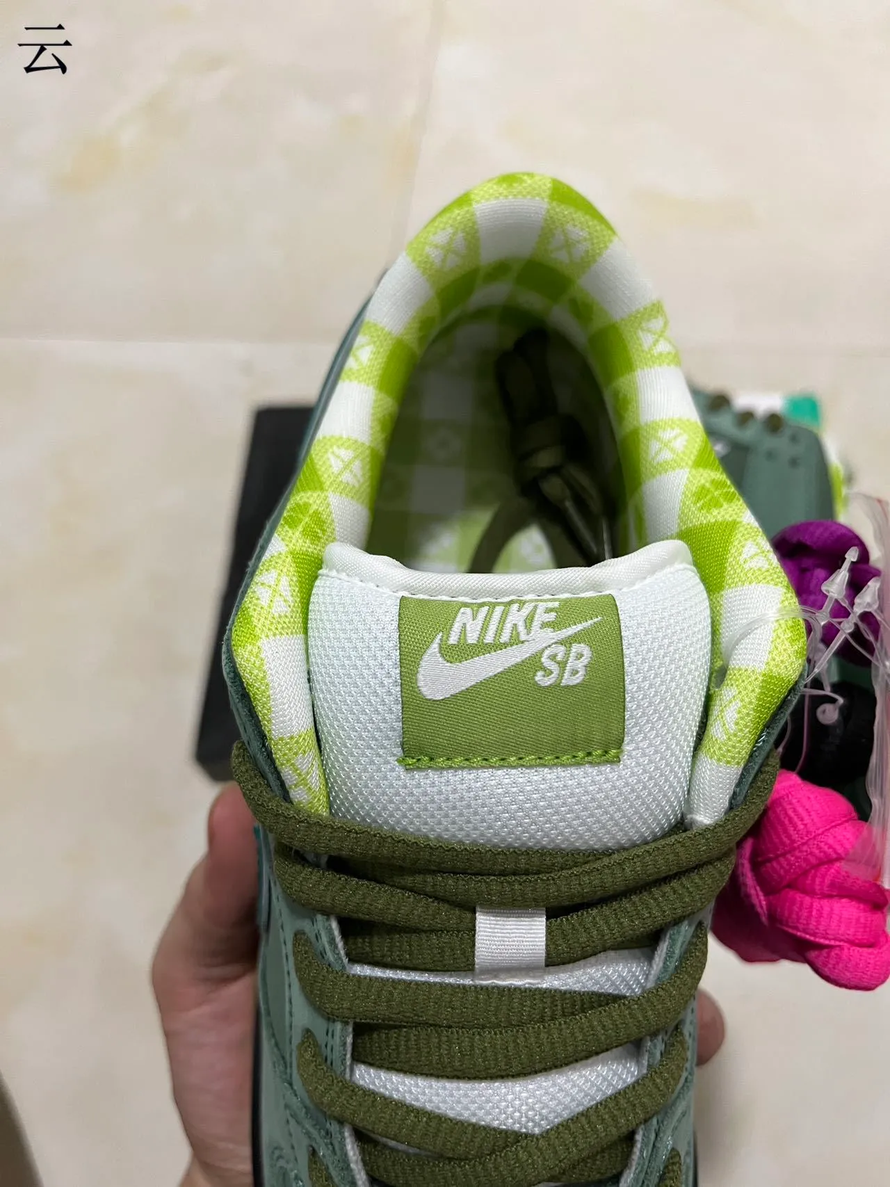 Nike SB Dunk Low Green Lime Skateboard Shoes 3