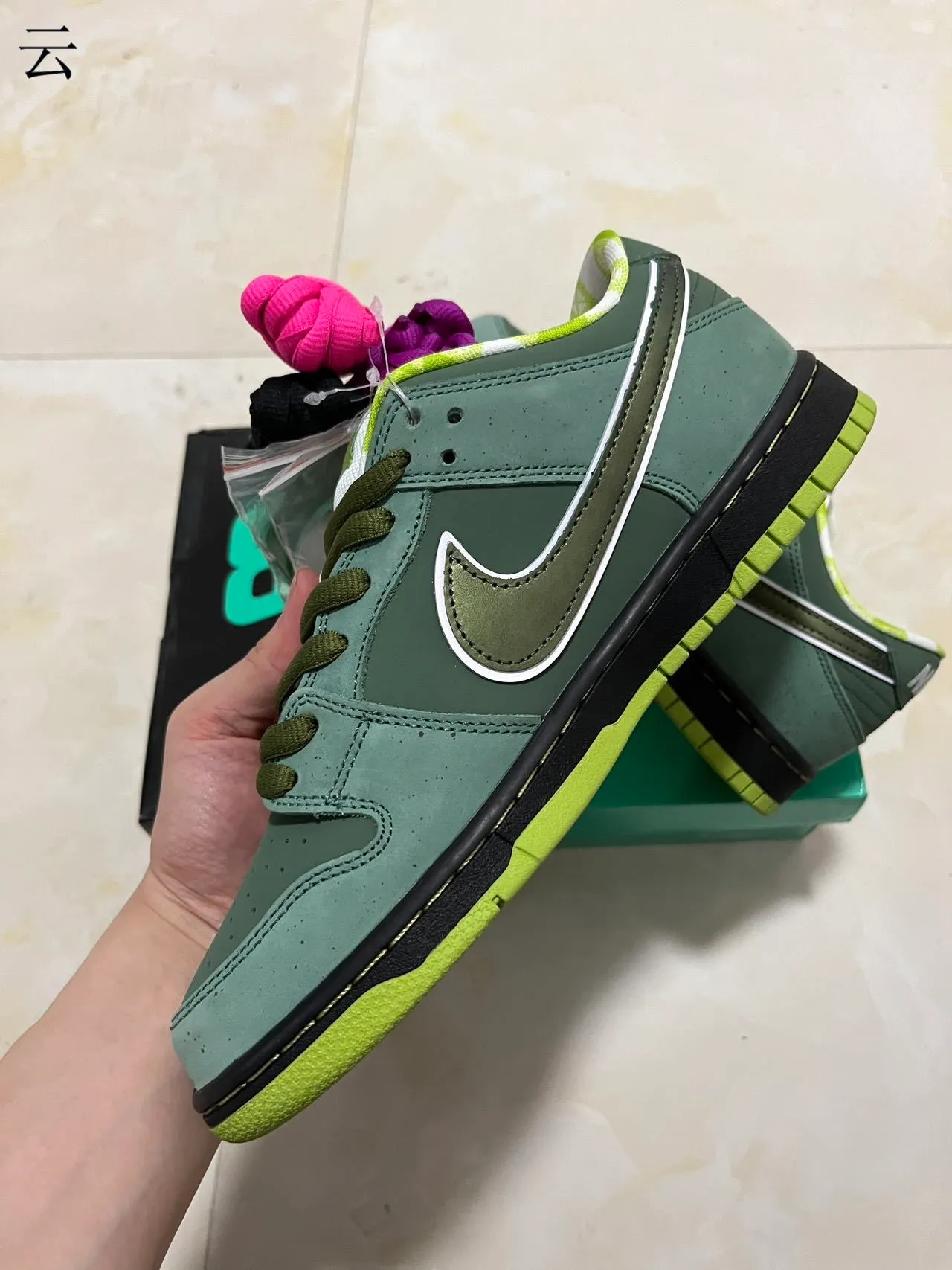 Nike SB Dunk Low Green Lime Skateboard Shoes 5