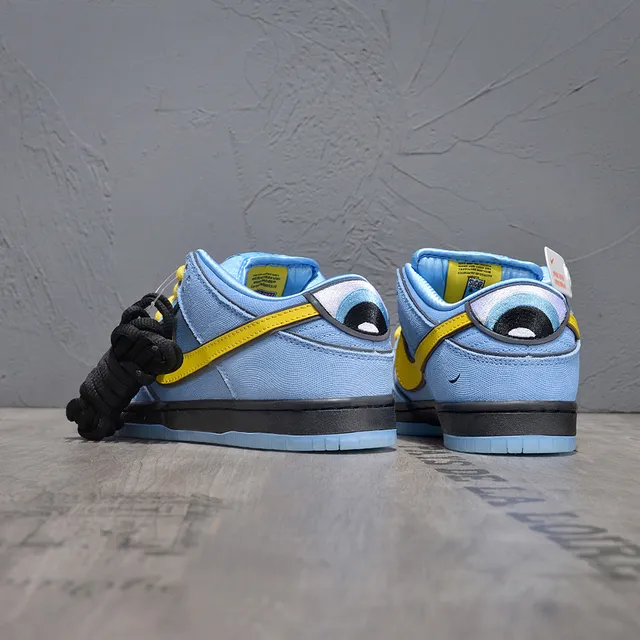 Nike SB Dunk Low أحذية التزلج على اللوح أزرق فاتح أصفر 3