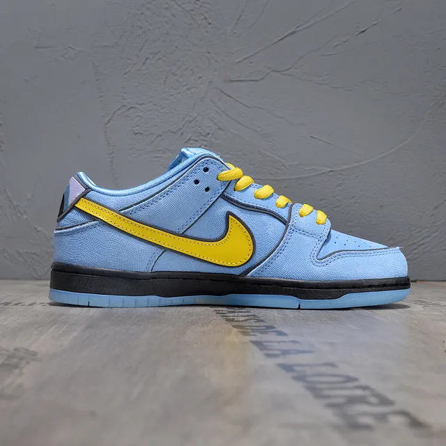 Nike SB Dunk Low أحذية التزلج على اللوح أزرق فاتح أصفر 6