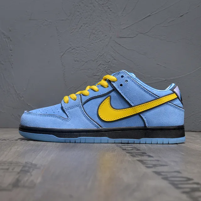 Nike SB Dunk Low أحذية التزلج على اللوح أزرق فاتح أصفر 7