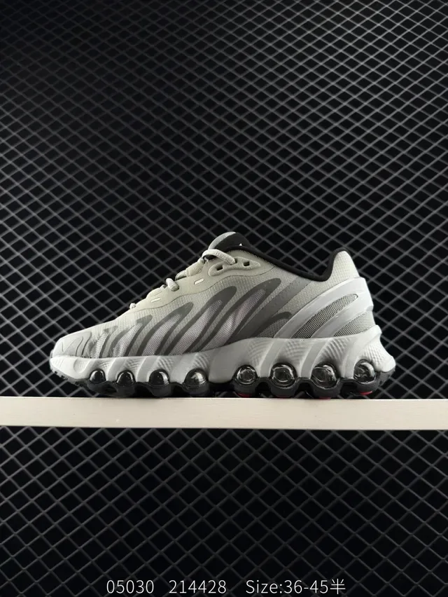 Nike Shox-style Gray and Black Lifestyle Sneakers 5