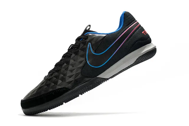 Nike Tiempo Legend Blanc Vert Matelassé Texturé Diamant Supérieur Bas-Coupé Col de Cheville Chaussures de Football Intérieures 16
